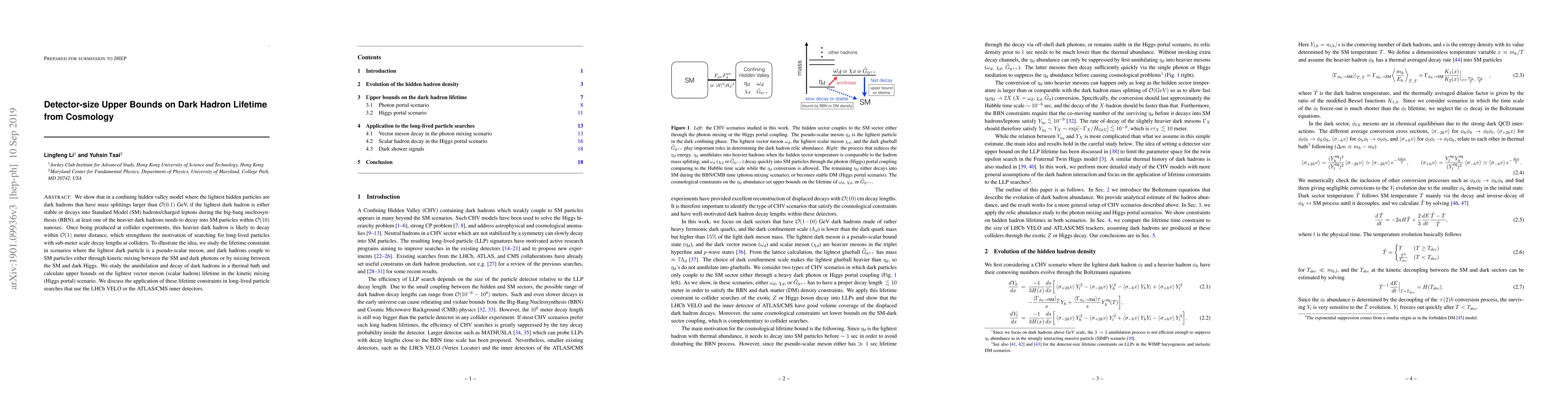 Thumbnail for Detector-size Upper Bounds on Dark Hadron Lifetime from Cosmology