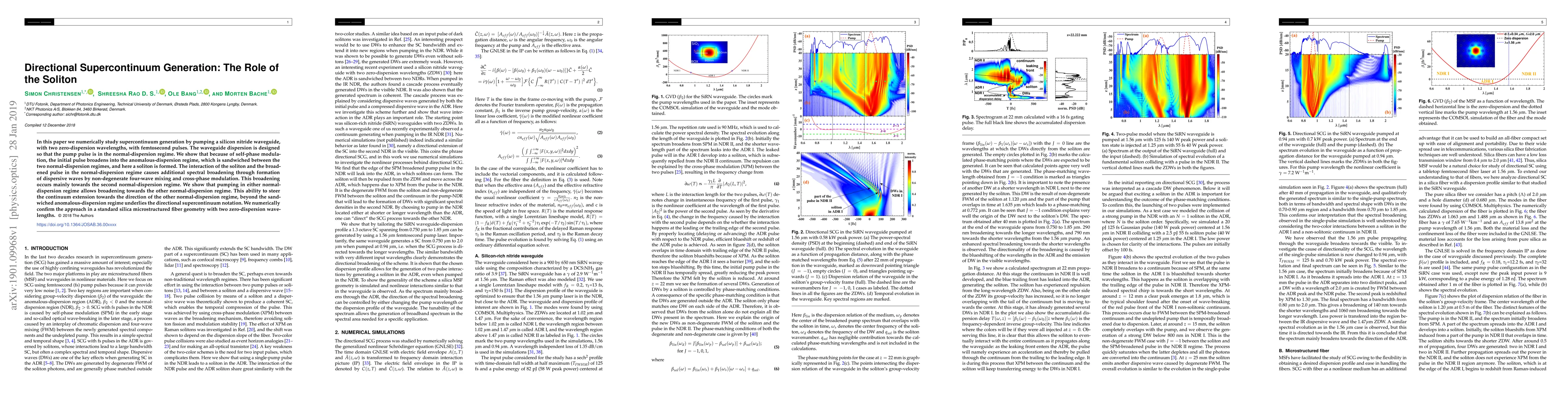 Thumbnail for Directional supercontinuum generation: the role of the soliton