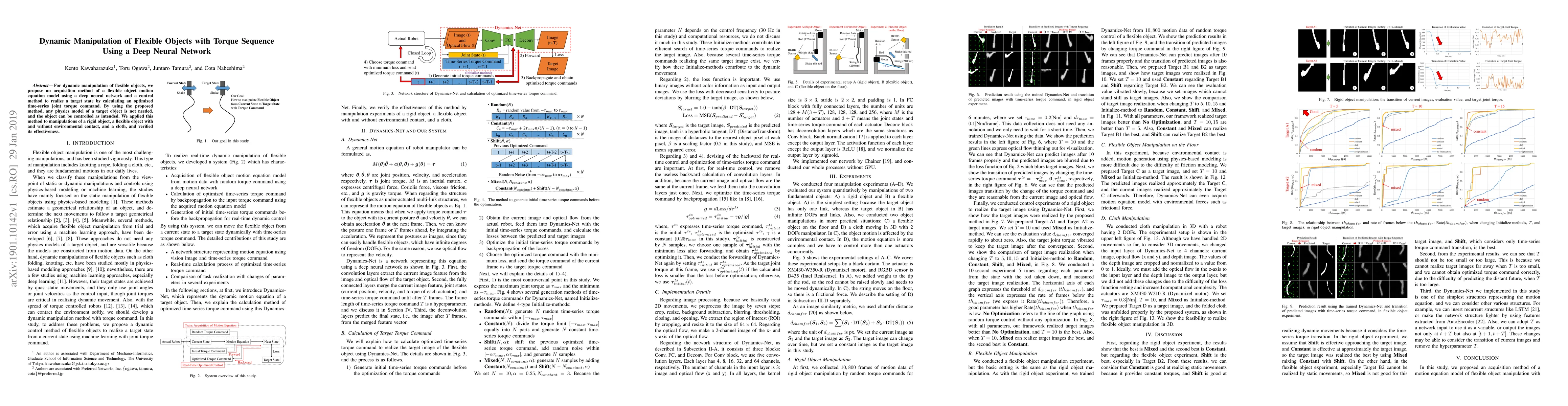 Thumbnail for Dynamic Manipulation of Flexible Objects with Torque Sequence Using a
  Deep Neural Network