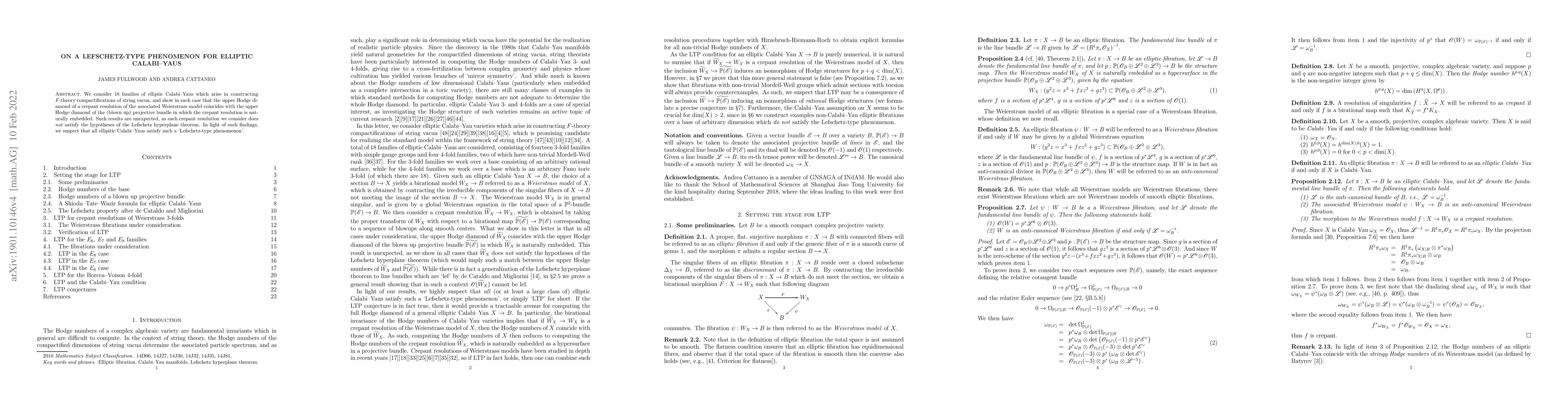 Thumbnail for On a Lefschetz-type phenomenon for elliptic Calabi--Yaus