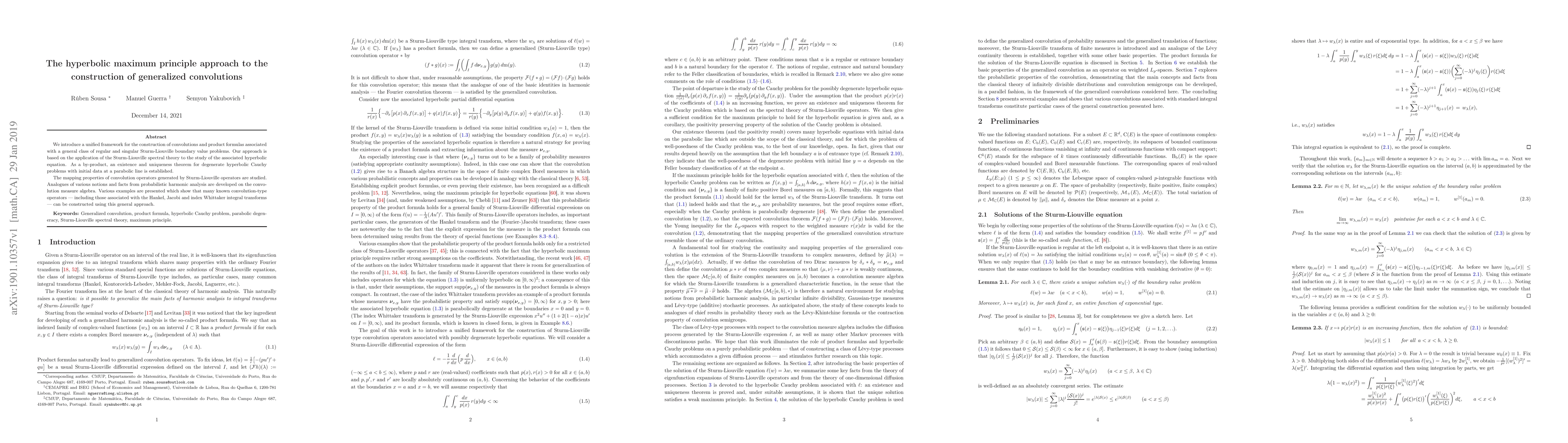 Thumbnail for The hyperbolic maximum principle approach to the construction of
  generalized convolutions