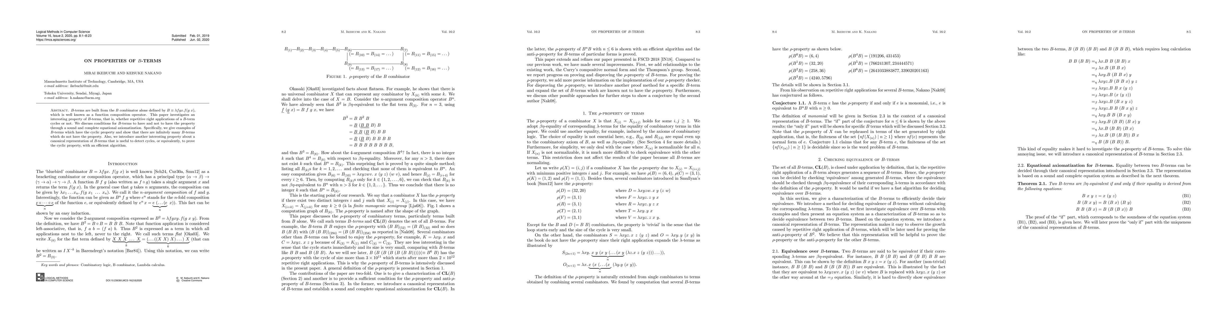 Thumbnail for On properties of $B$-terms
