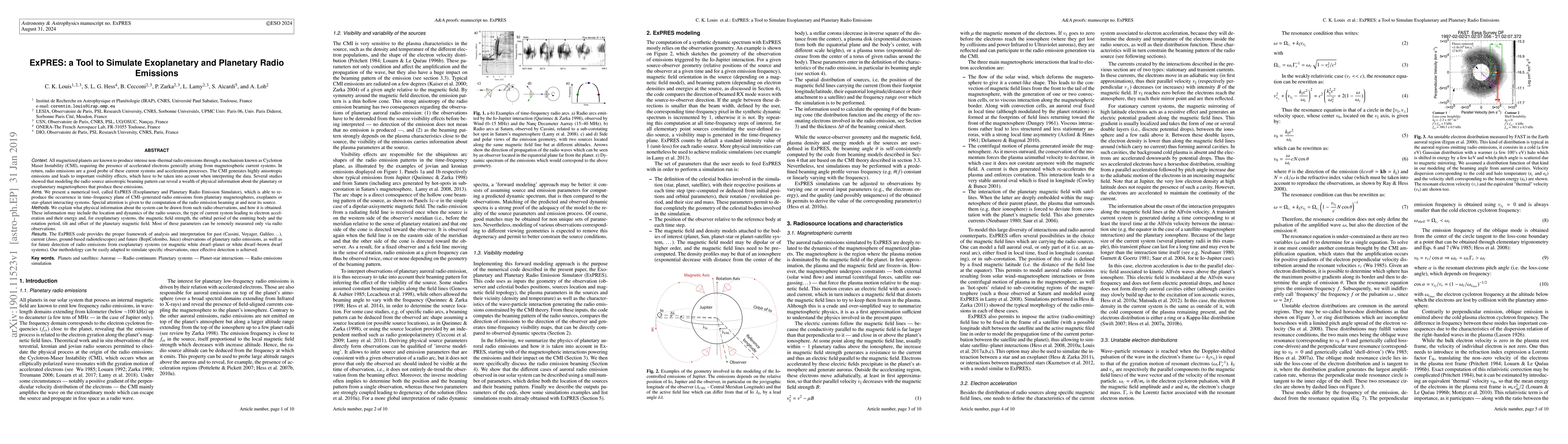 Thumbnail for ExPRES: a Tool to Simulate Exoplanetary and Planetary Radio Emissions