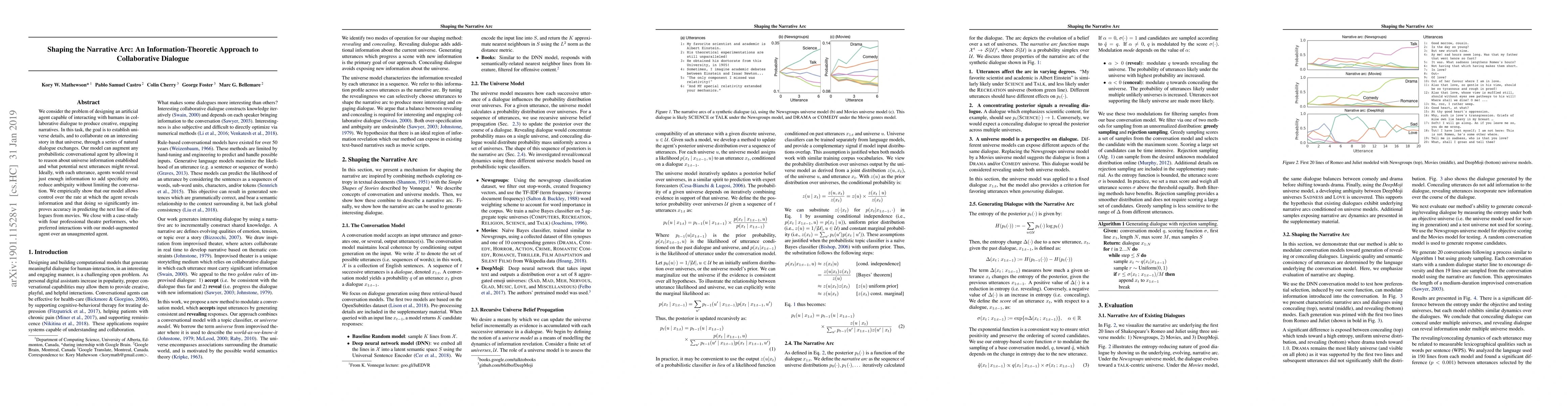 Thumbnail for Shaping the Narrative Arc: An Information-Theoretic Approach to
  Collaborative Dialogue