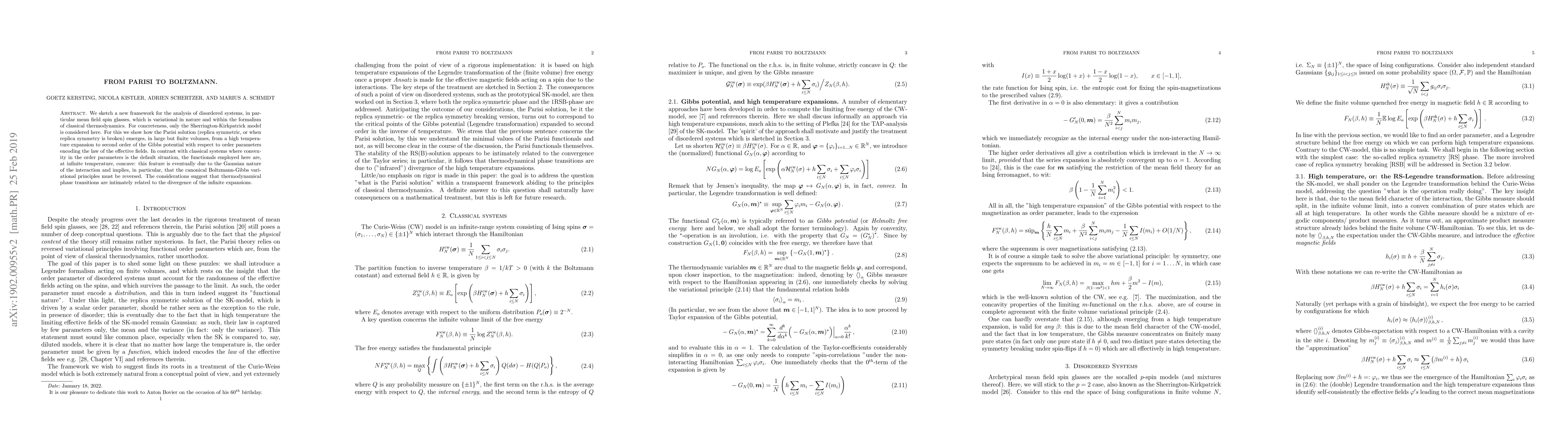Thumbnail for From Parisi to Boltzmann