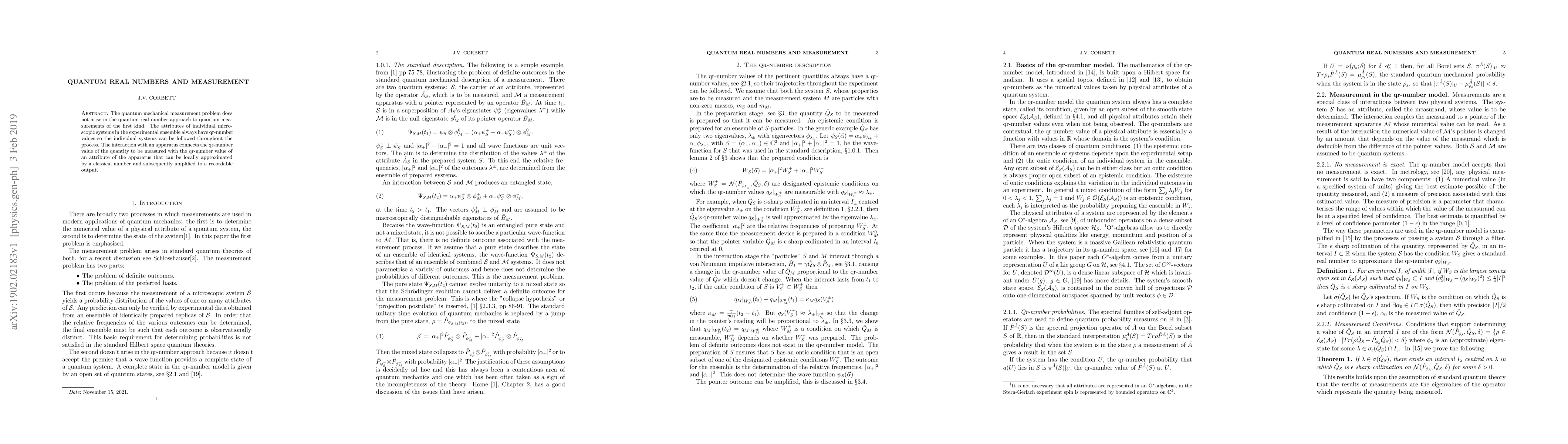 Thumbnail for Quantum Real numbers and Measurement