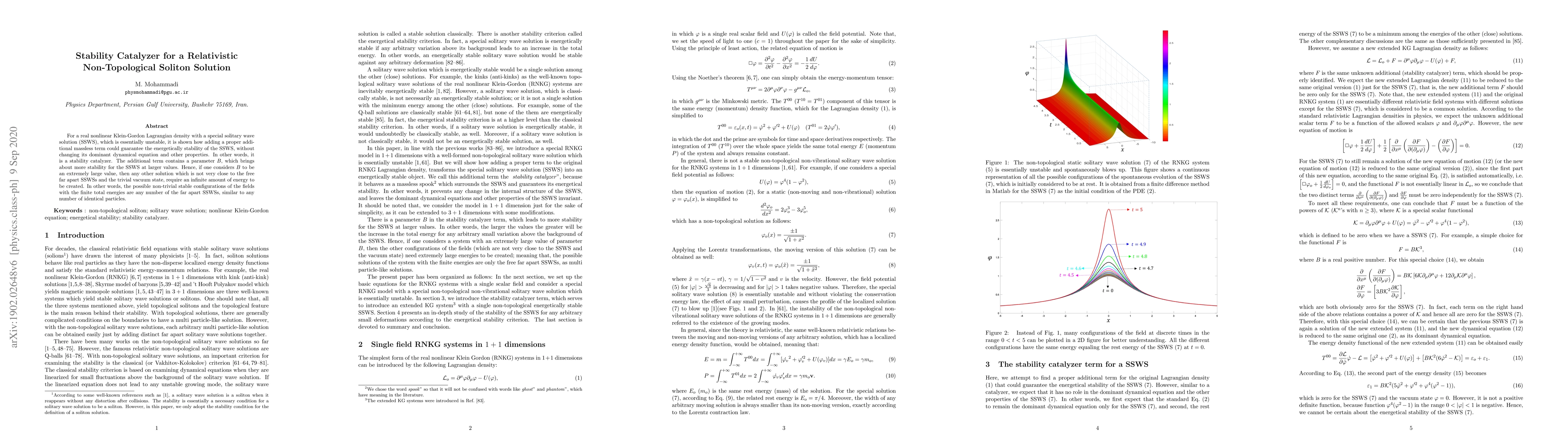 Thumbnail for Stability Catalyzer for a Relativistic Non-Topological Soliton Solution
