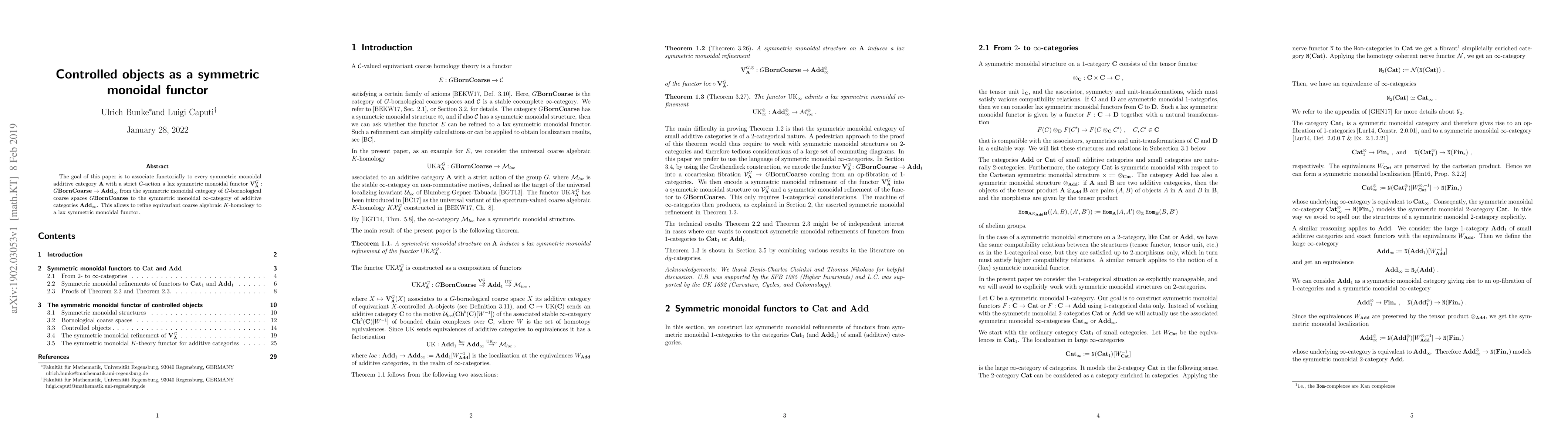Thumbnail for Controlled objects as a symmetric monoidal functor