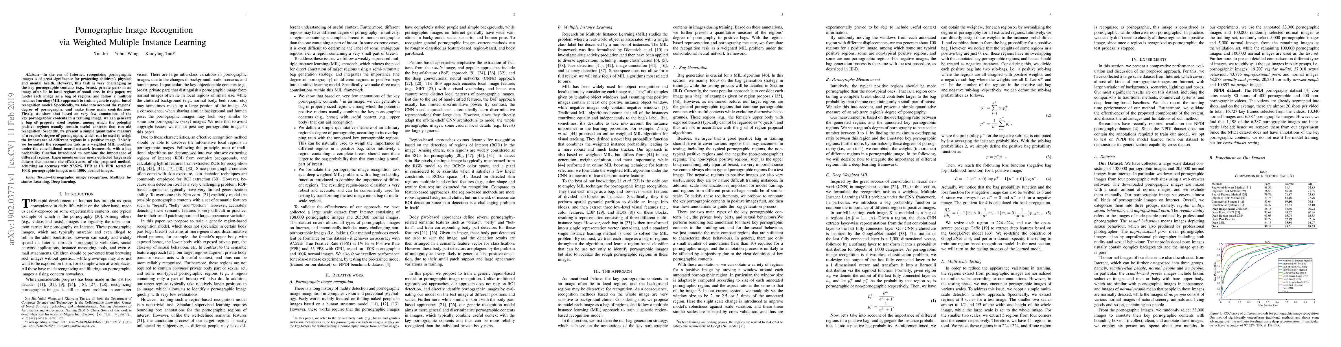 Thumbnail for Pornographic Image Recognition via Weighted Multiple Instance Learning