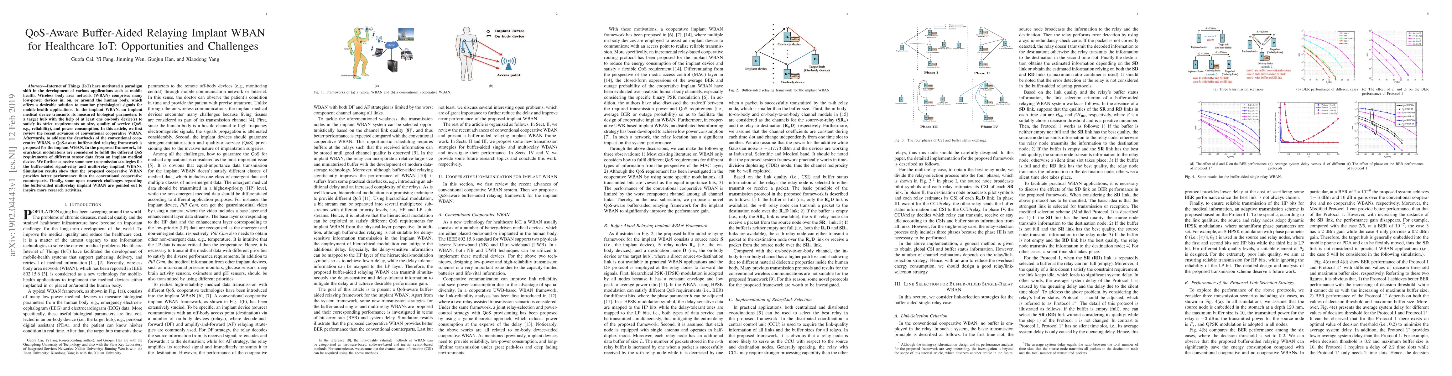 Thumbnail for QoS-Aware Buffer-Aided Relaying Implant WBAN for Healthcare IoT:
  Opportunities and Challenges