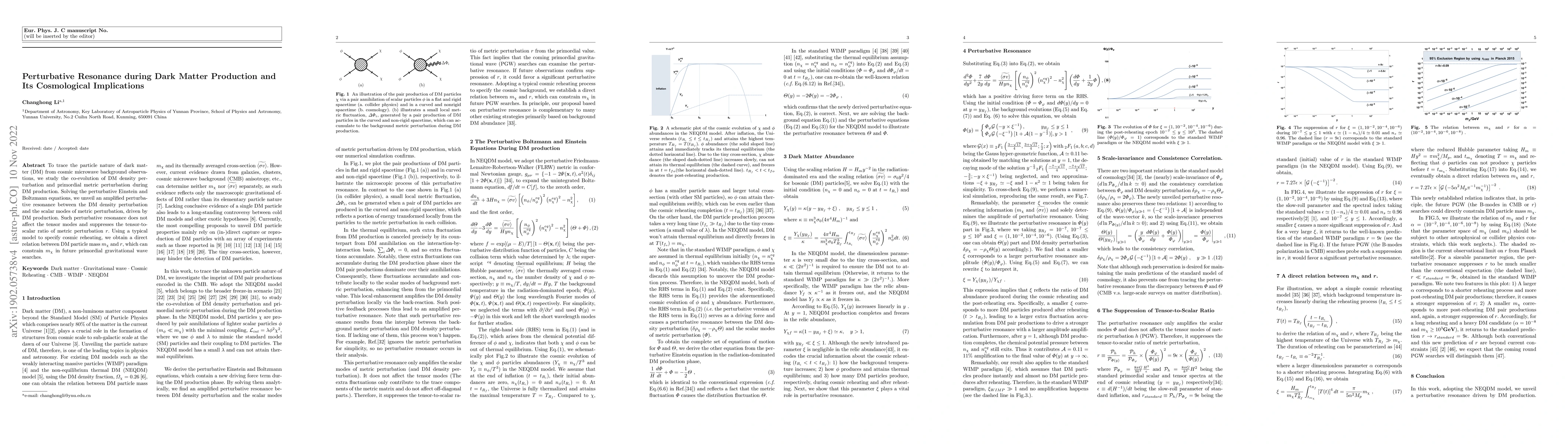 Thumbnail for Perturbative Resonance during Dark Matter Production and Its
  Cosmological Implications