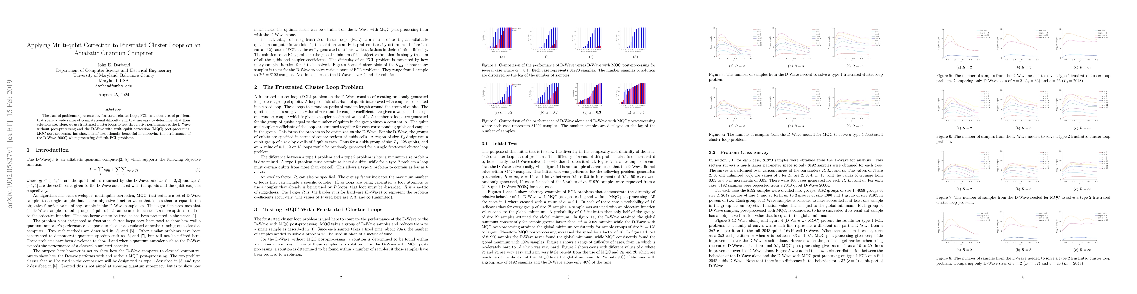 Thumbnail for Applying Multi-qubit Correction to Frustrated Cluster Loops on an
  Adiabatic Quantum Computer