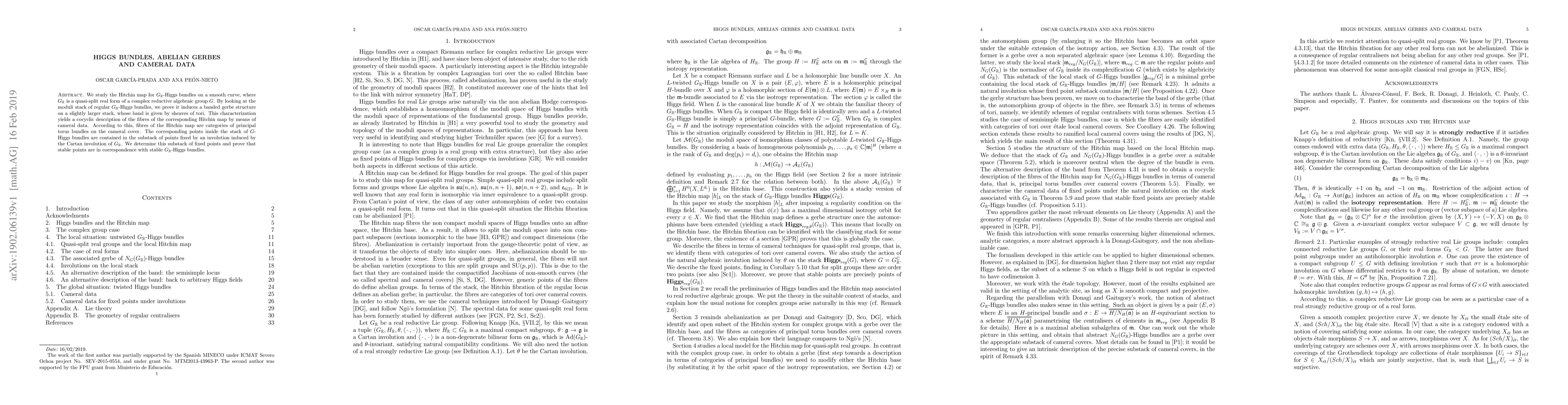 Thumbnail for Higgs bundles, abelian gerbes and cameral data