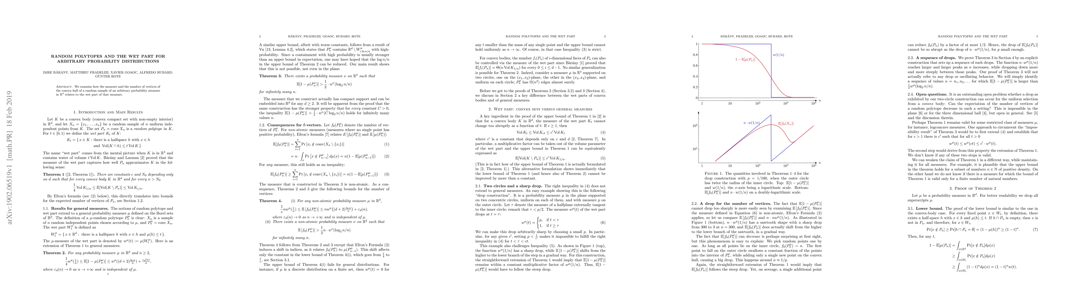 Thumbnail for Random polytopes and the wet part for arbitrary probability
  distributions