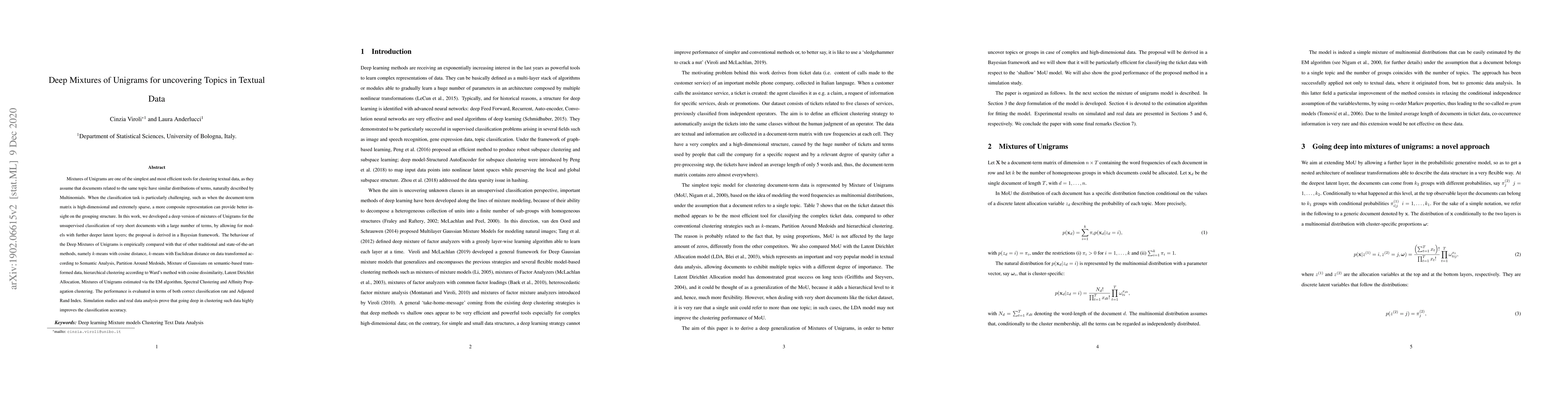 Thumbnail for Deep Mixtures of Unigrams for uncovering Topics in Textual Data