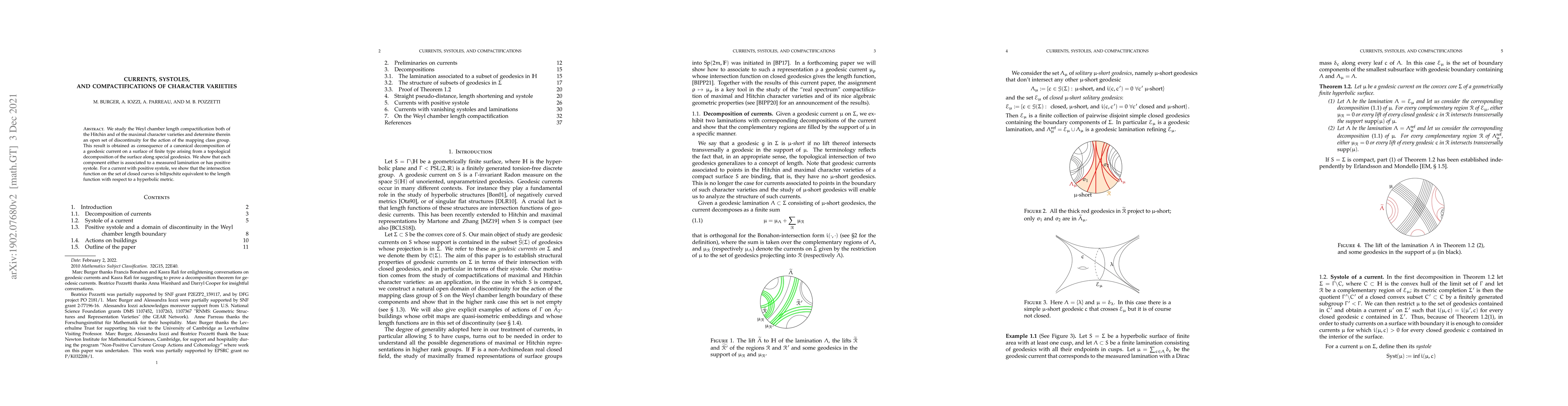 Thumbnail for Currents, Systoles, and Compactifications of Character Varieties
