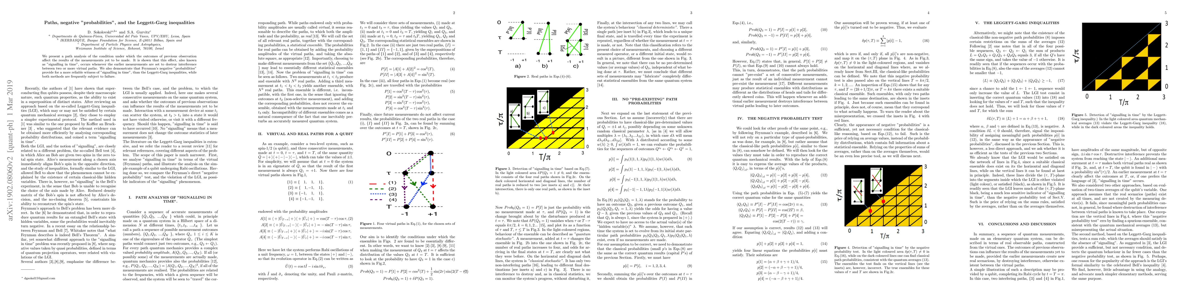 Thumbnail for Paths, negative "probabilities", and the Leggett-Garg inequalities