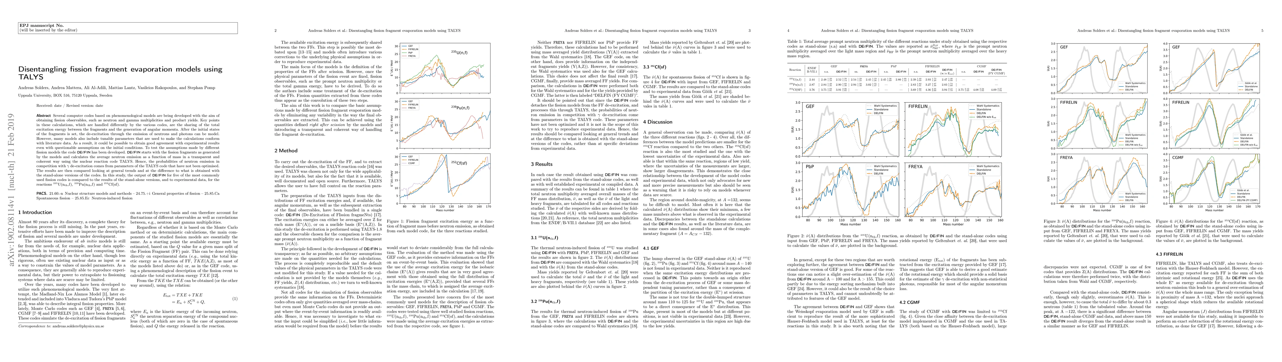 Thumbnail for Disentangling fission fragment evaporation models using TALYS