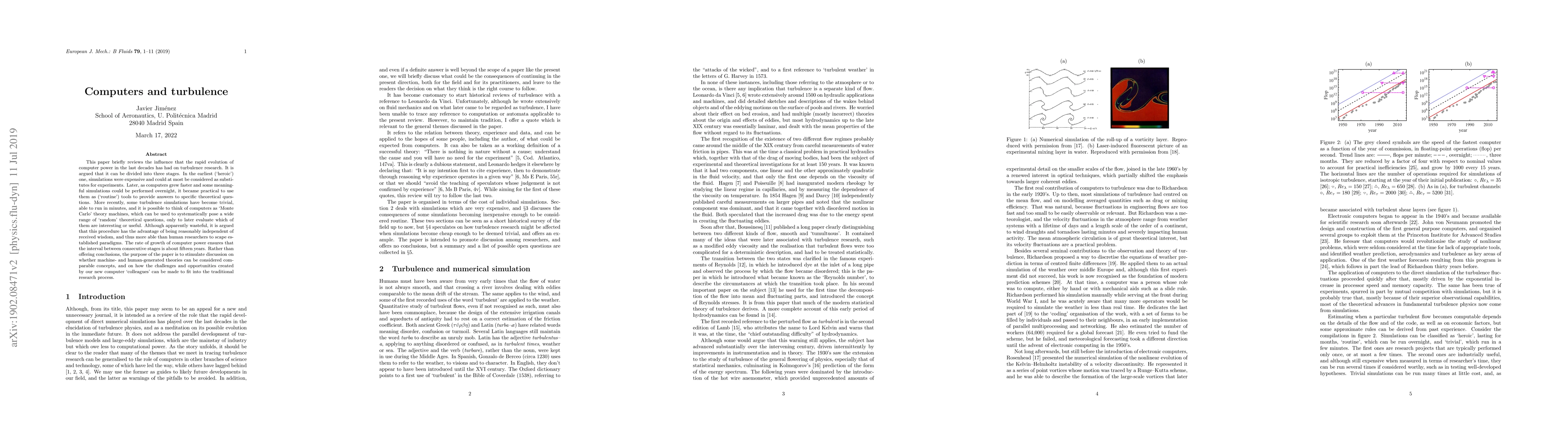 Thumbnail for Computers and turbulence