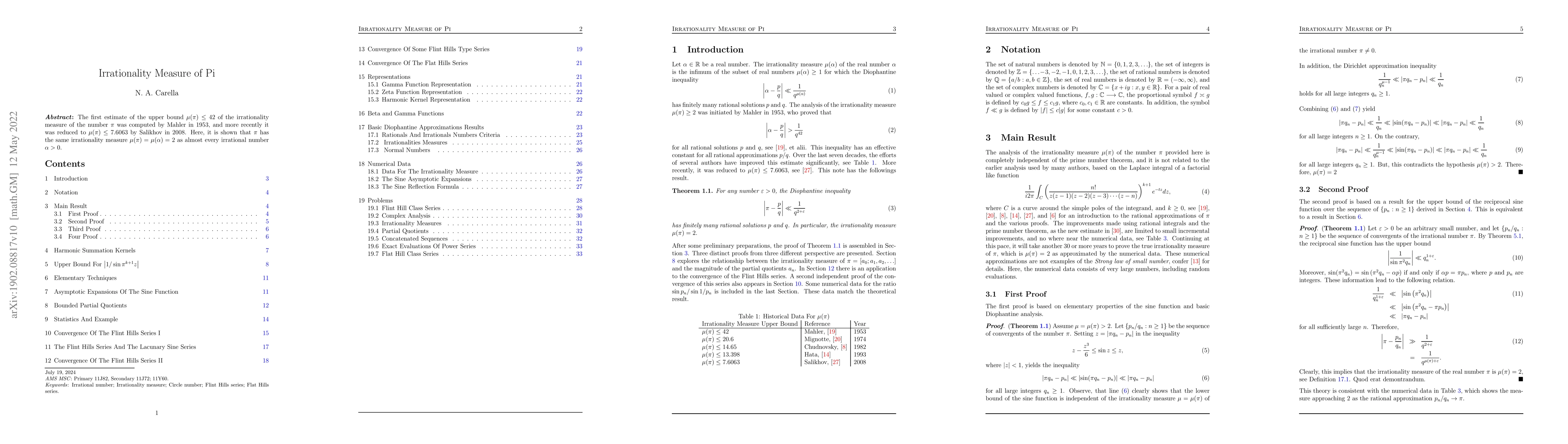 Thumbnail for Irrationality Measure of Pi