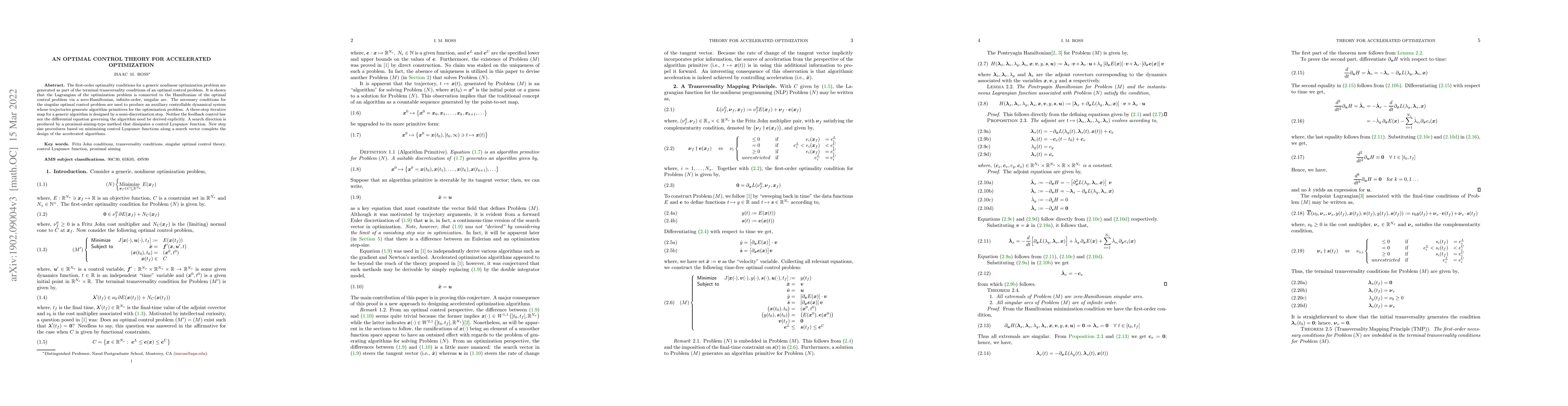 Thumbnail for An Optimal Control Theory for Accelerated Optimization