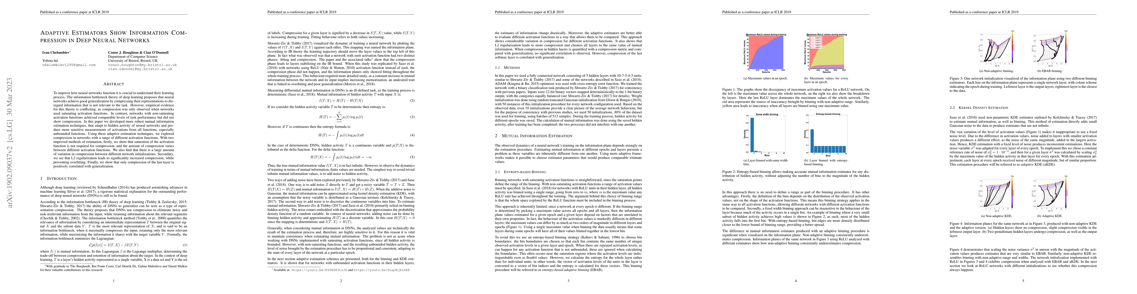 Thumbnail for Adaptive Estimators Show Information Compression in Deep Neural Networks