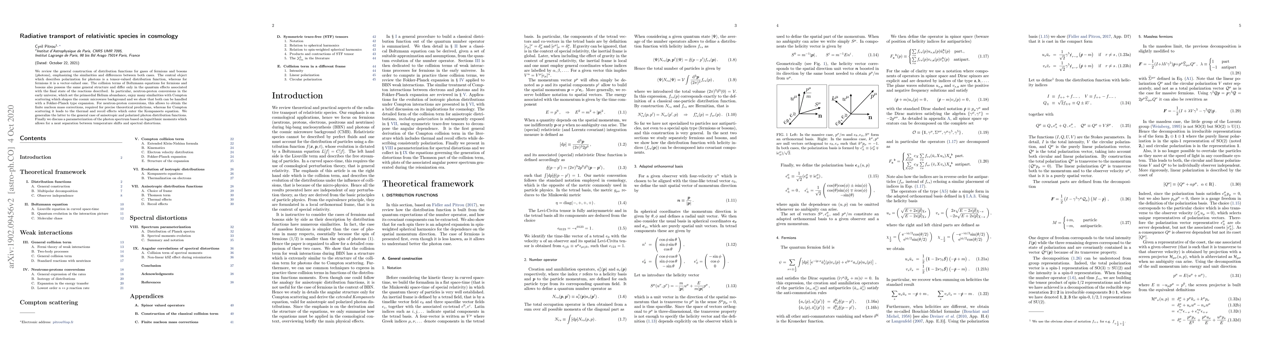 Thumbnail for Radiative transport of relativistic species in cosmology