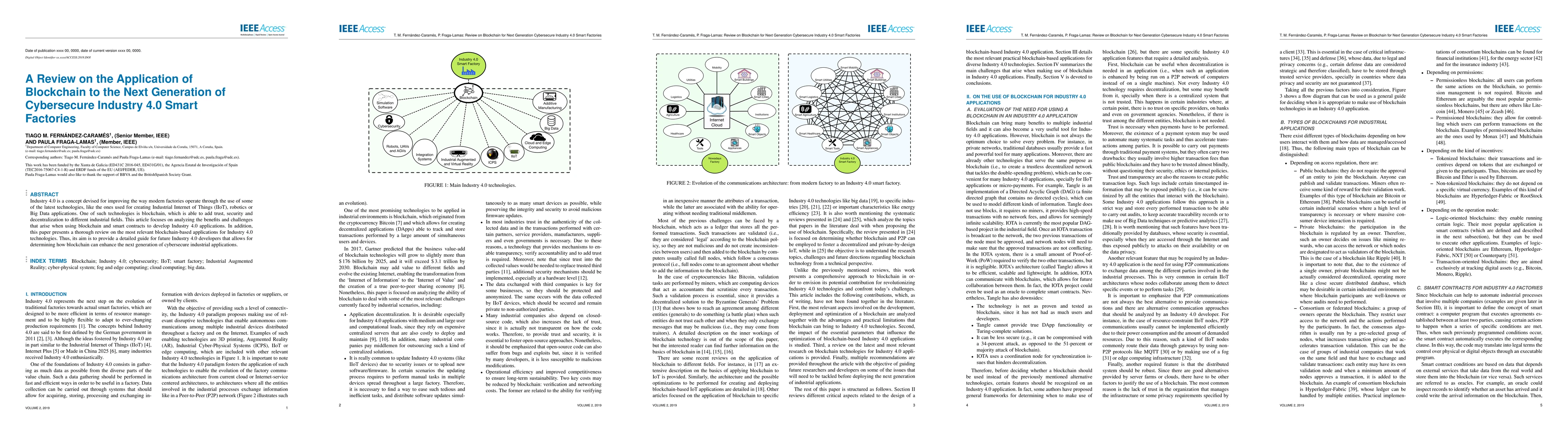 Thumbnail for A Review on the Application of Blockchain for the Next Generation of
  Cybersecure Industry 4.0 Smart Factories