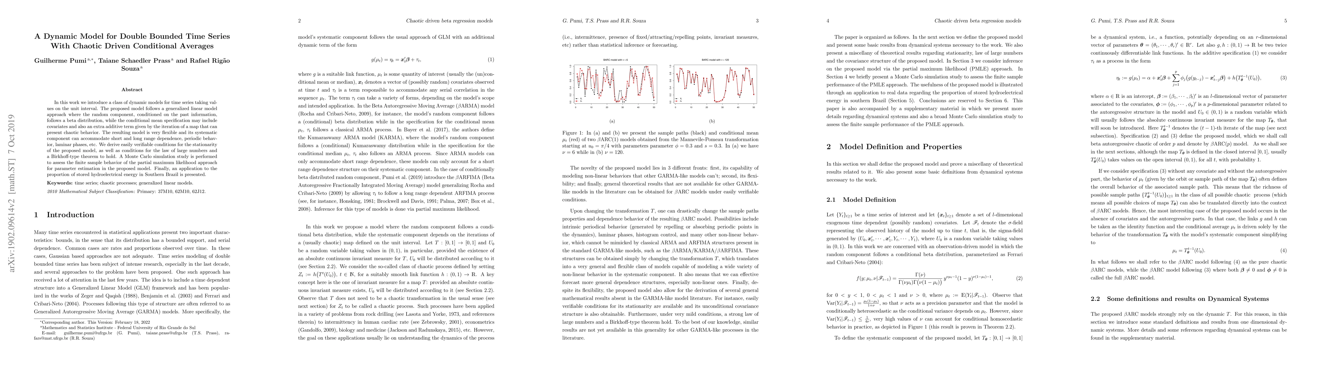 Thumbnail for A Dynamic Model for Double Bounded Time Series With Chaotic Driven
  Conditional Averages