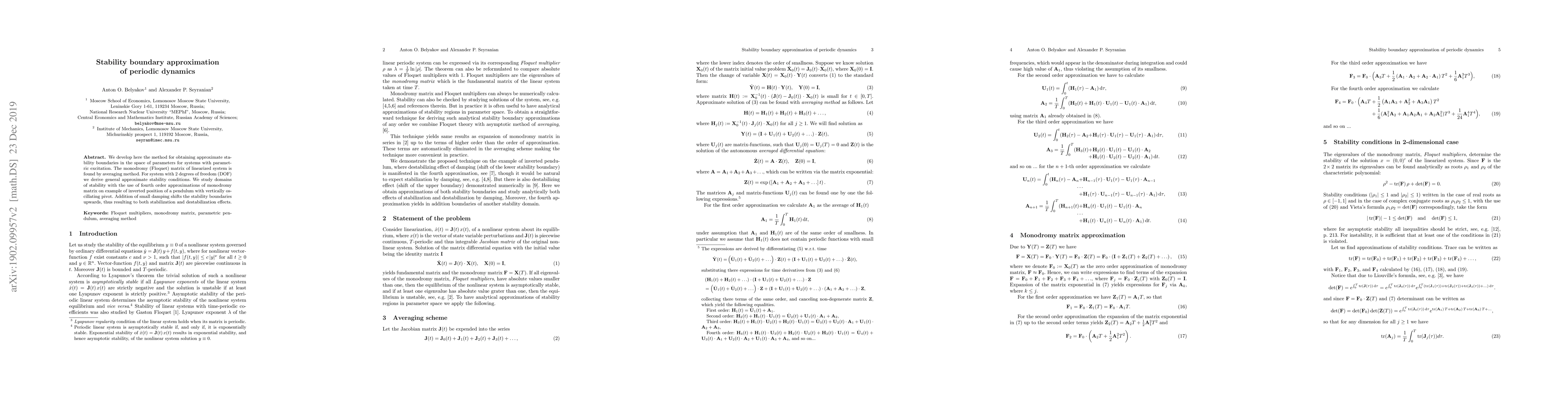 Thumbnail for Stability boundary approximation of periodic dynamics
