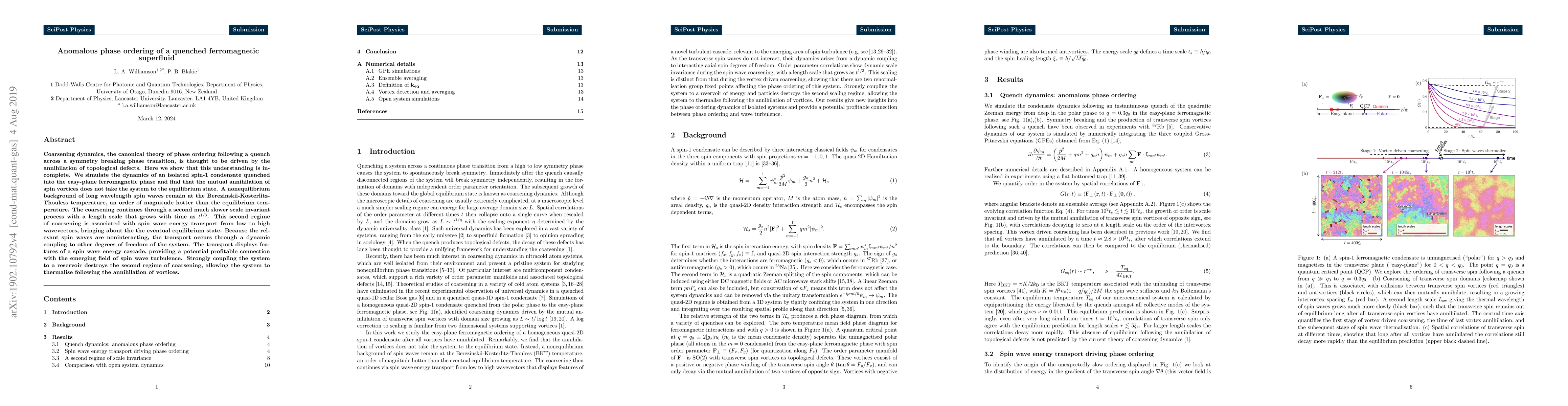 Thumbnail for Anomalous phase ordering of a quenched ferromagnetic superfluid