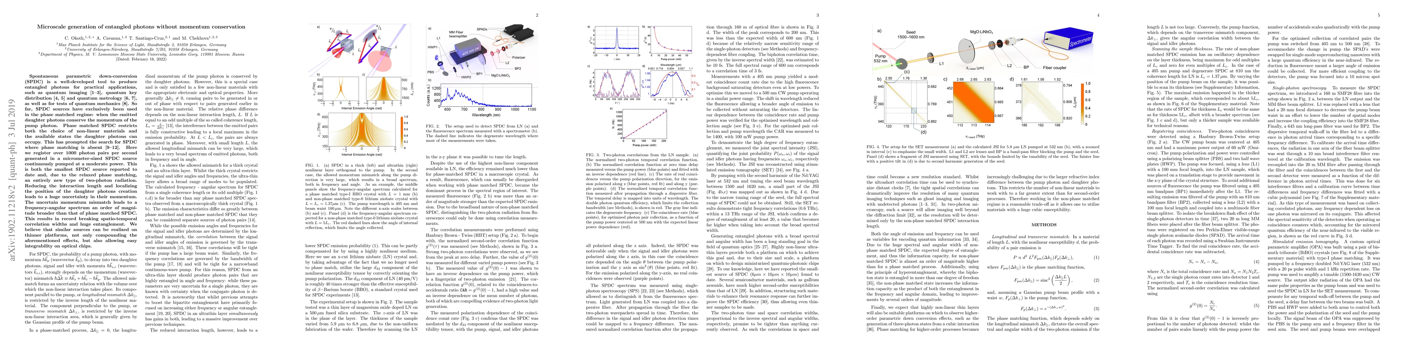 Thumbnail for Microscale generation of entangled photons without momentum conservation