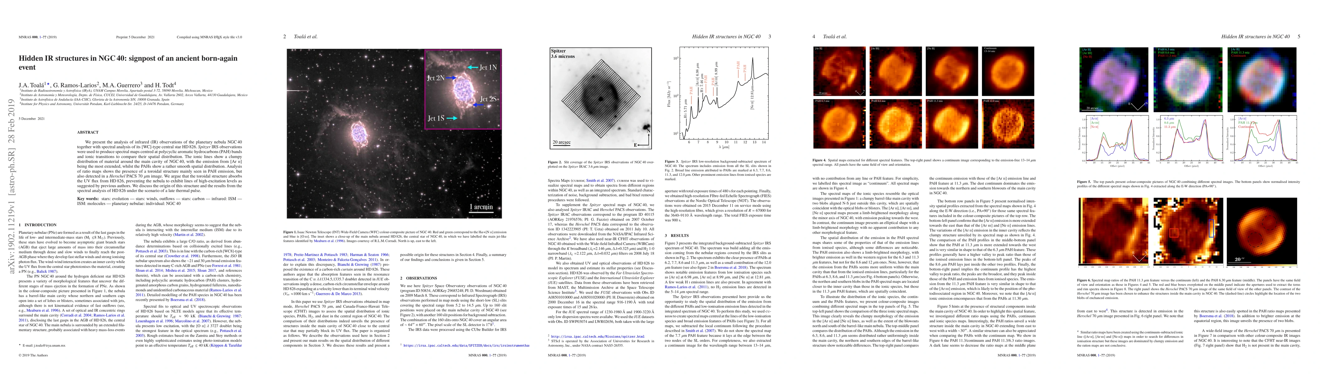 Thumbnail for Hidden IR structures in NGC 40: signpost of an ancient born-again event