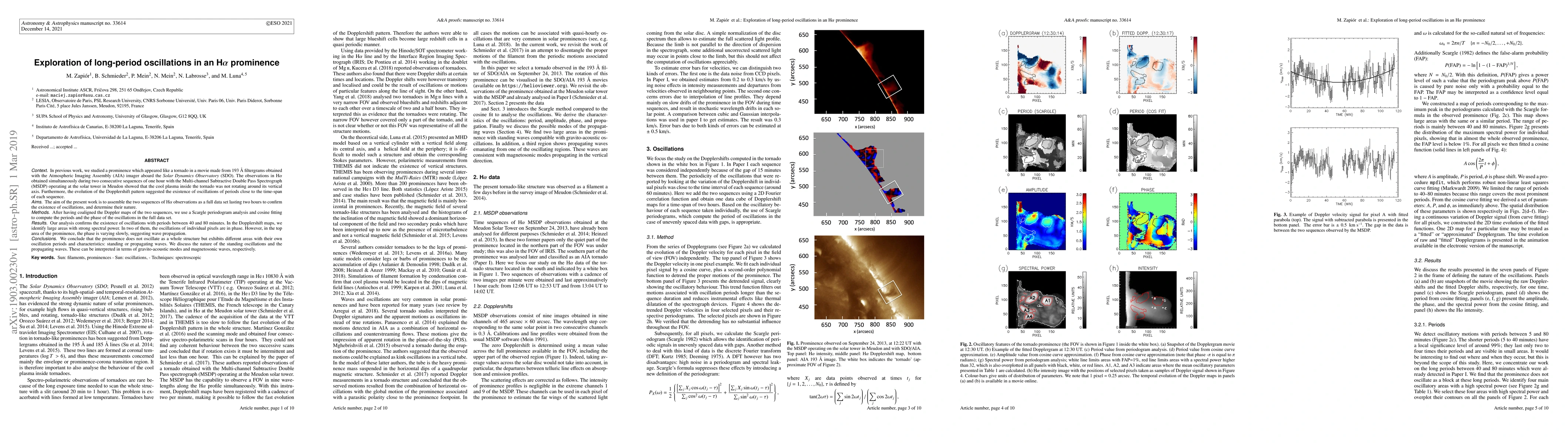 Thumbnail for Exploration of long-period oscillations in an H$\alpha$ prominence