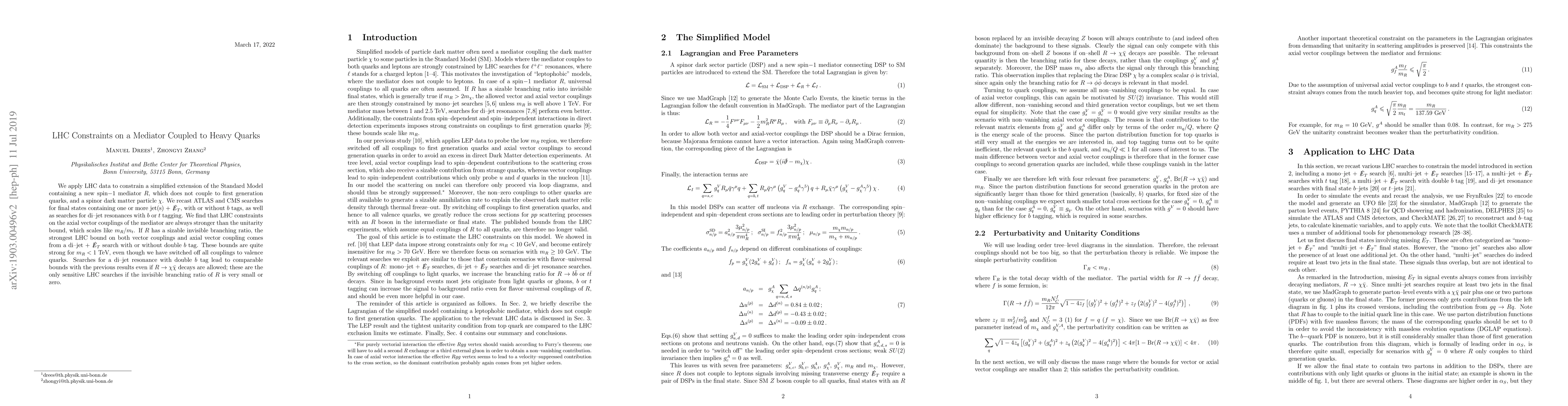 Thumbnail for Constraints on Mediator Coupled to Heavy Quarks from LHC Data