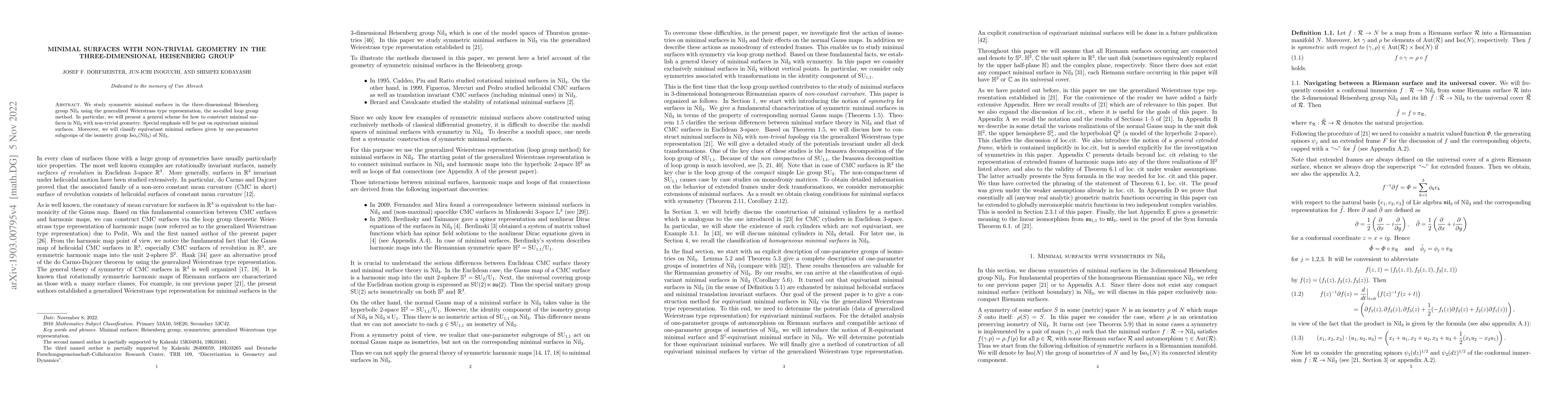 Thumbnail for Minimal surfaces with non-trivial topology in the three-dimensional
  Heisenberg group