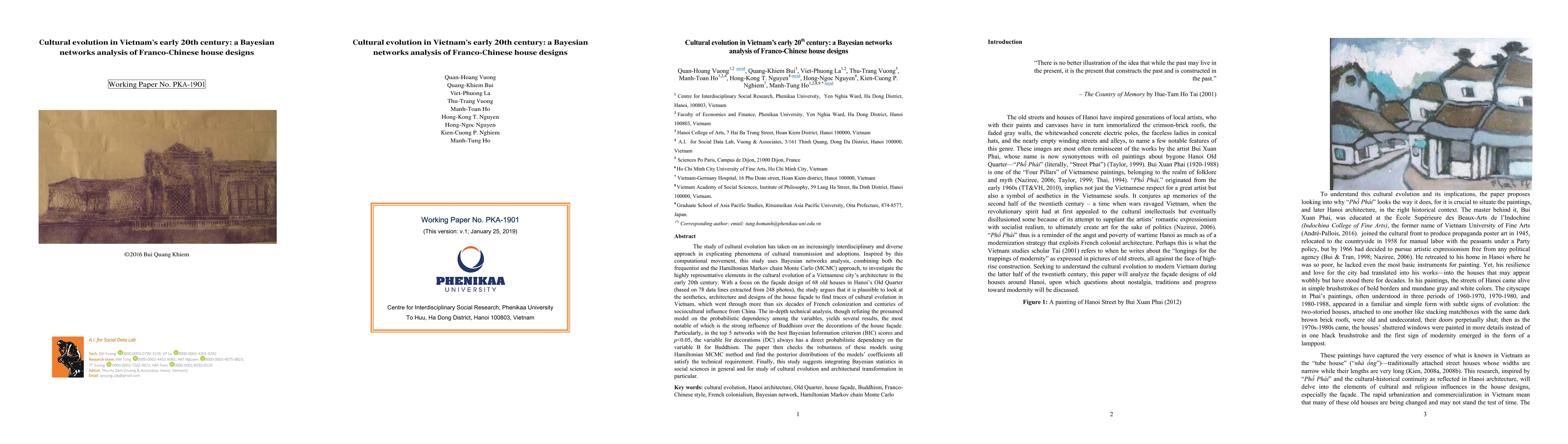 Thumbnail for Cultural evolution in Vietnam's early 20th century: a Bayesian networks
  analysis of Franco-Chinese house designs