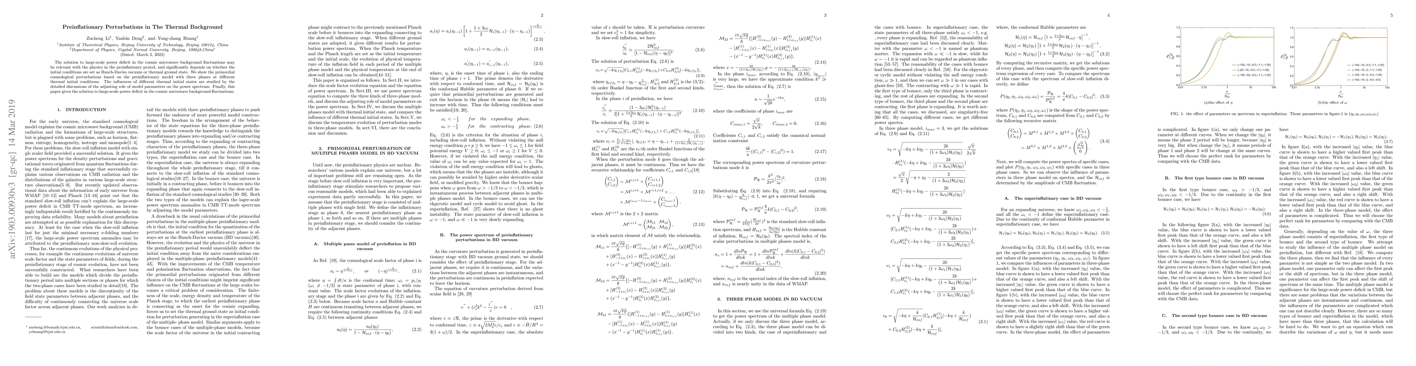 Thumbnail for Preinflationary Perturbations in The Thermal Background