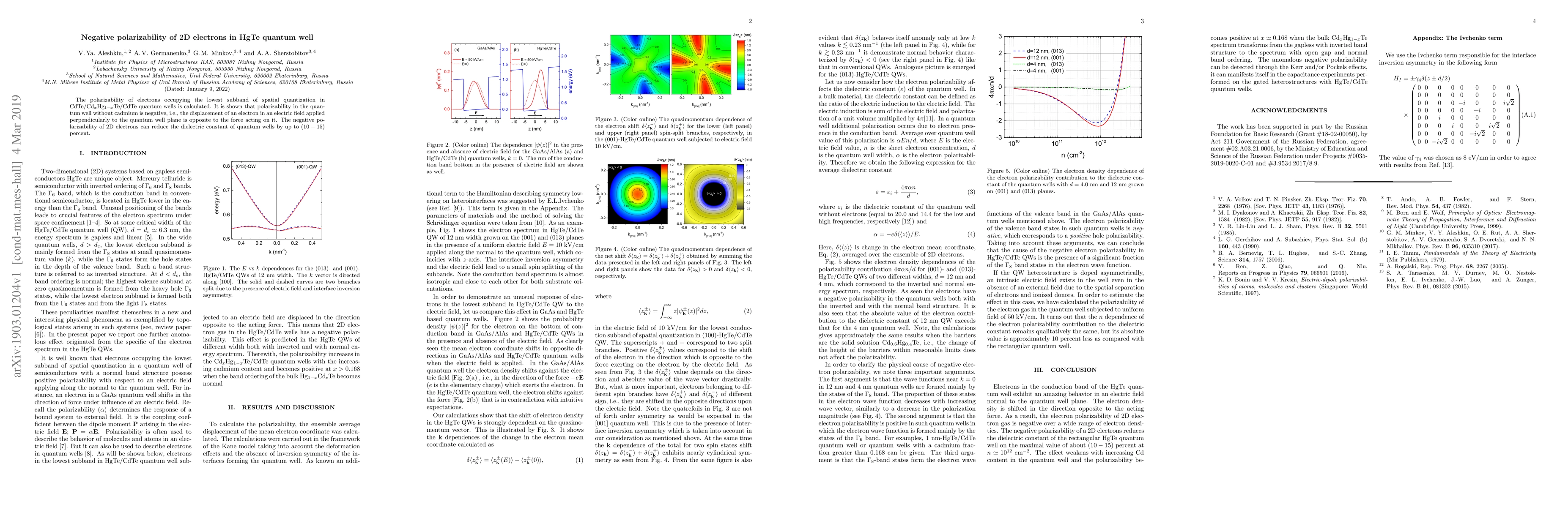 Thumbnail for Negative polarizability of 2D electrons in HgTe quantum well