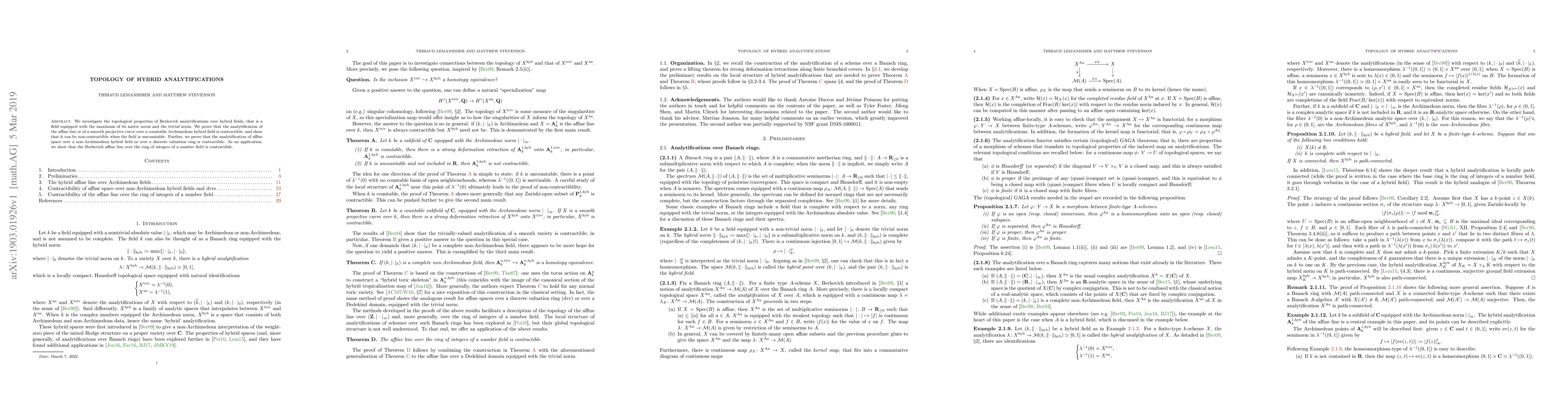 Thumbnail for Topology of Hybrid Analytifications