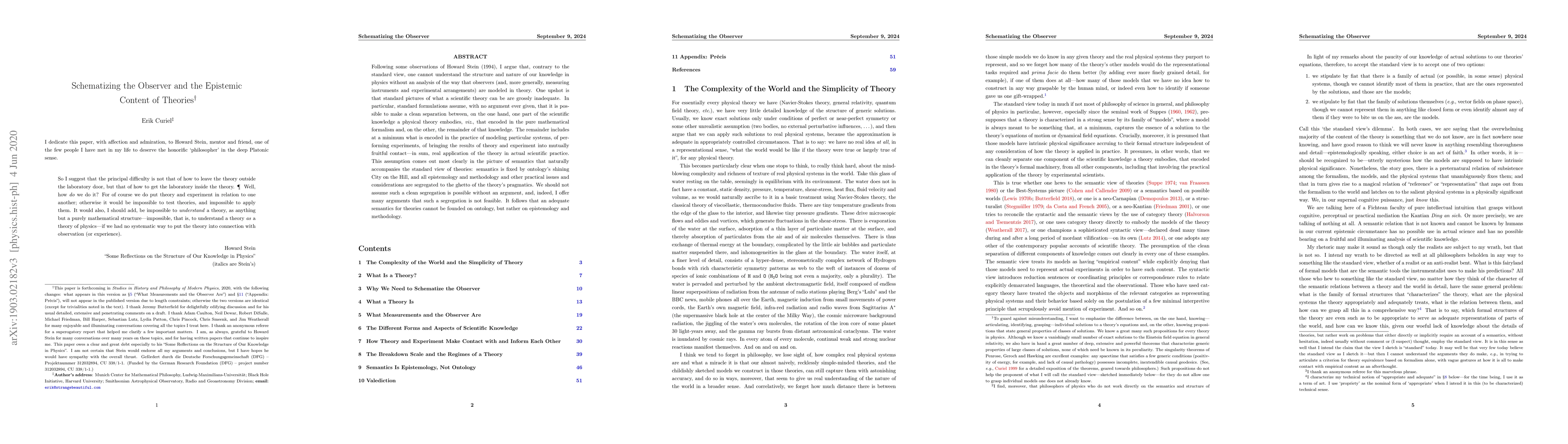 Thumbnail for Schematizing the Observer and the Epistemic Content of Theories