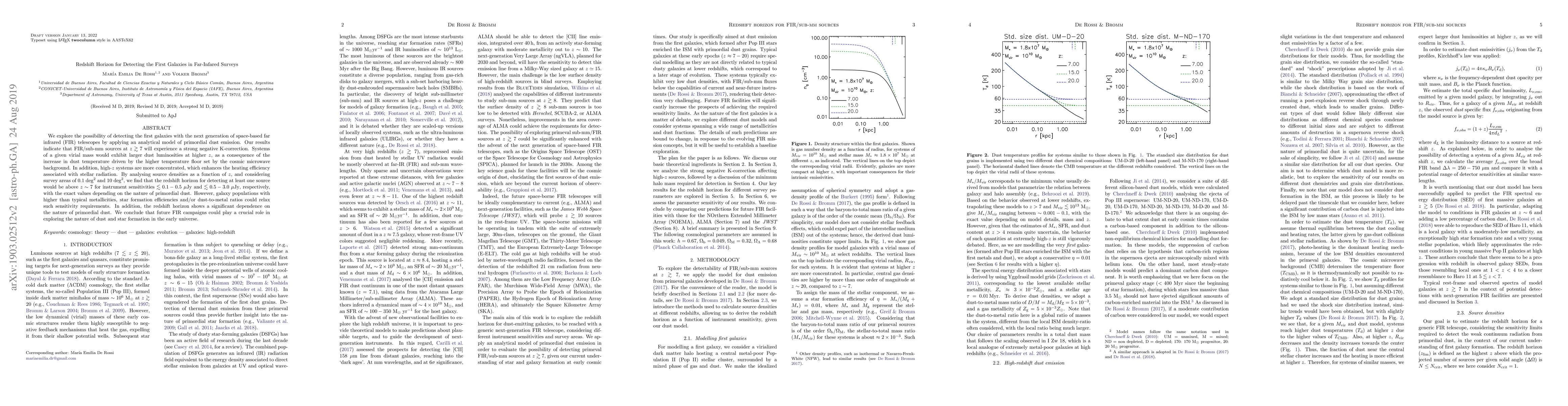 Thumbnail for Redshift Horizon for Detecting the First Galaxies in Far-Infared Surveys