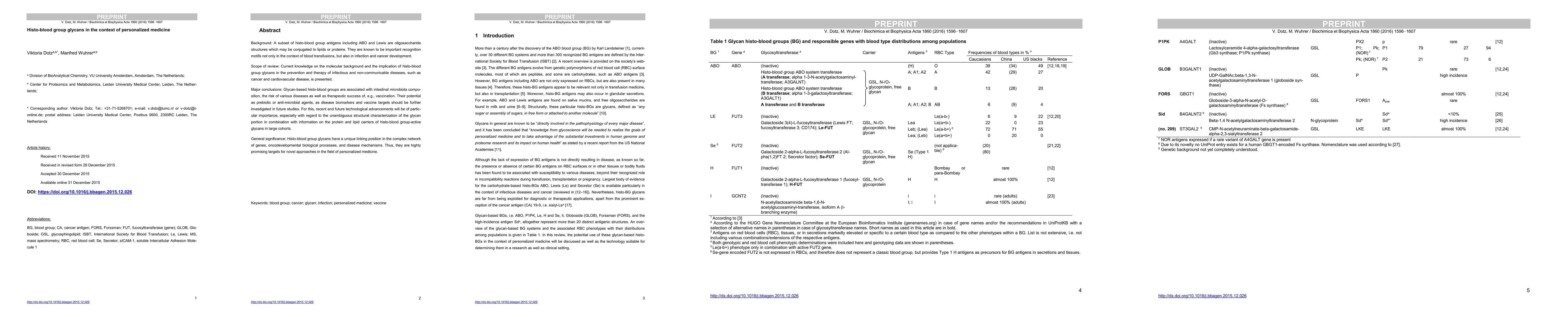 Thumbnail for Histo-blood group glycans in the context of personalized medicine