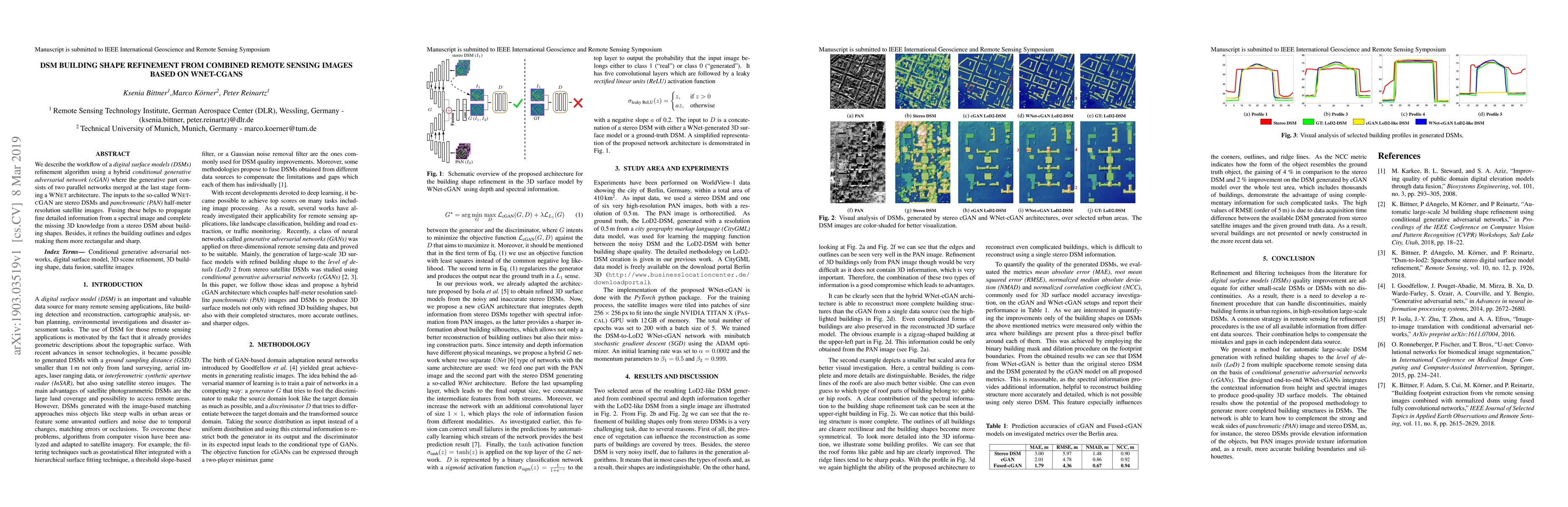 Thumbnail for DSM Building Shape Refinement from Combined Remote Sensing Images based
  on Wnet-cGANs