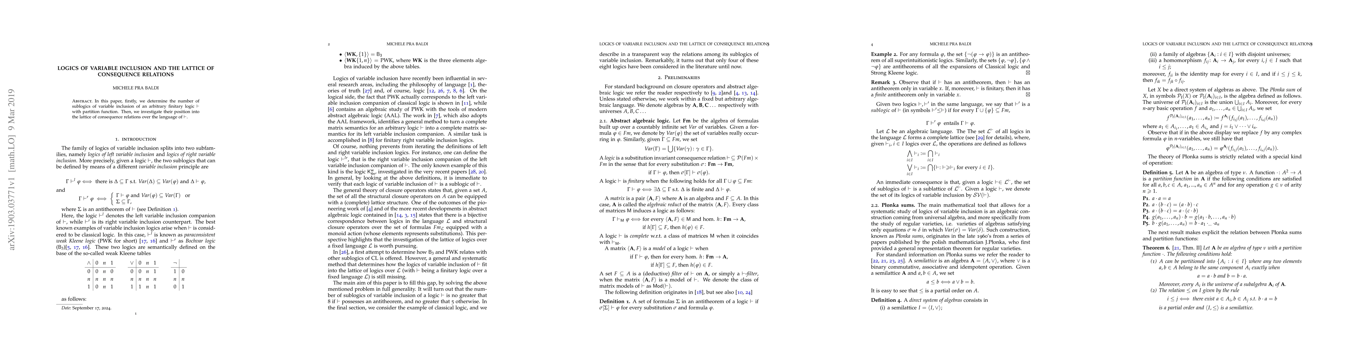 Thumbnail for Logics of variable inclusion and the lattice of consequence relations