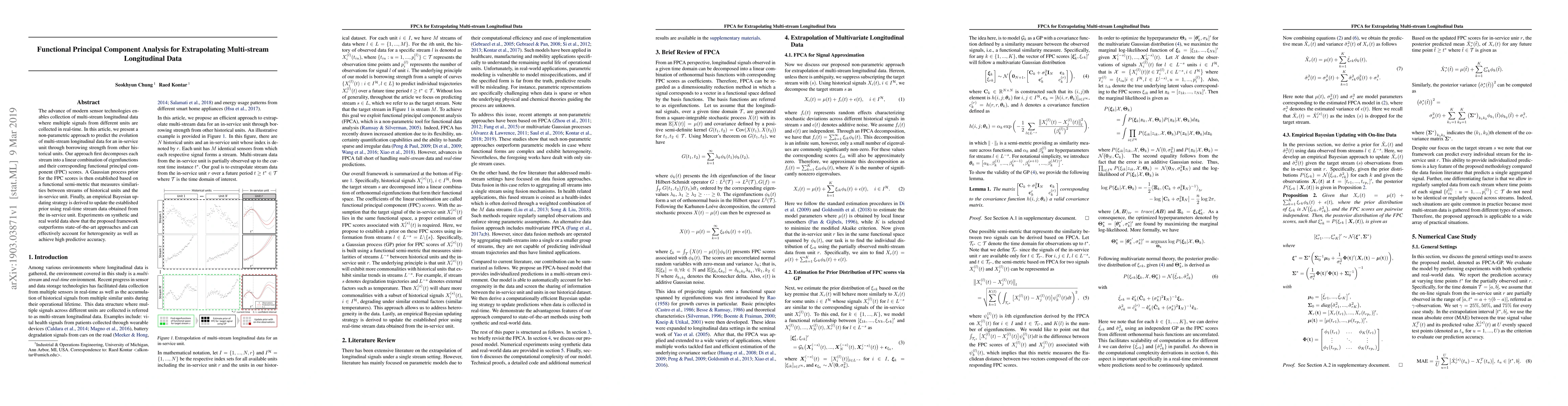 Thumbnail for Functional Principal Component Analysis for Extrapolating Multi-stream
  Longitudinal Data