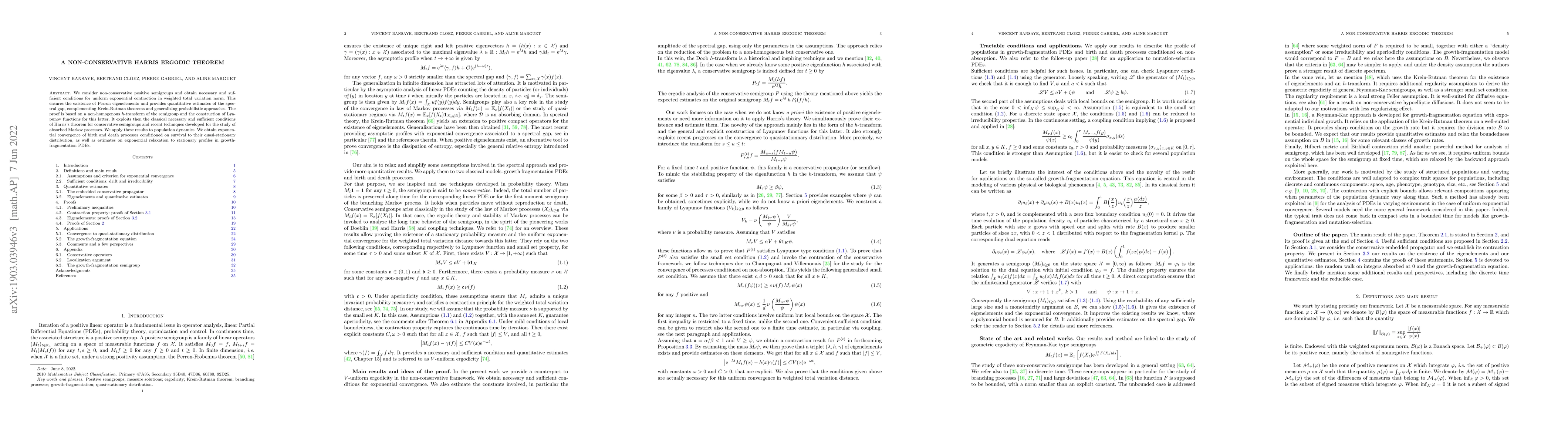 Thumbnail for A non-conservative Harris ergodic theorem