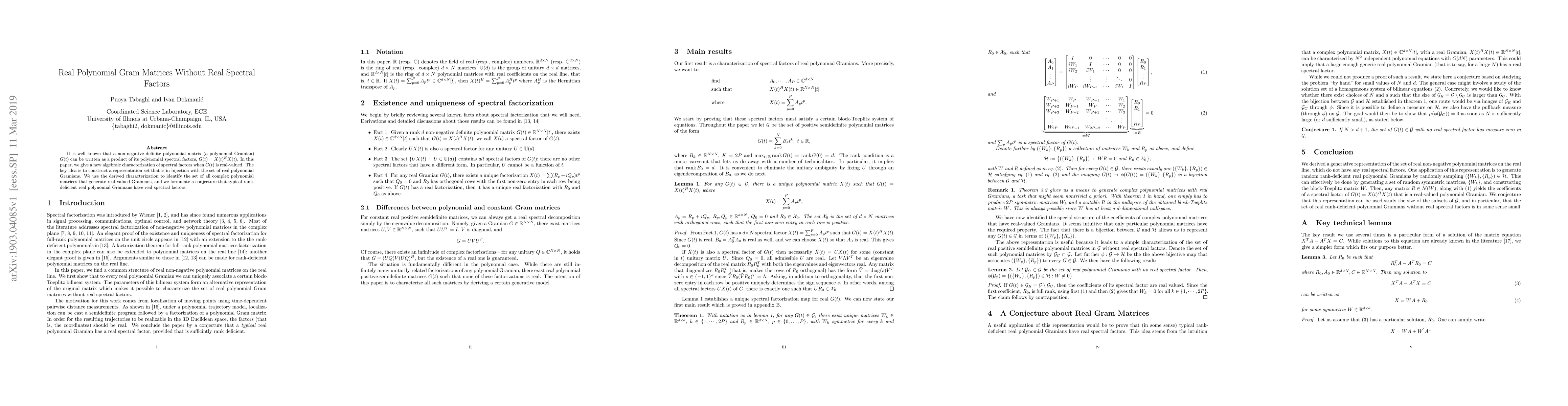 Thumbnail for Real Polynomial Gram Matrices Without Real Spectral Factors
