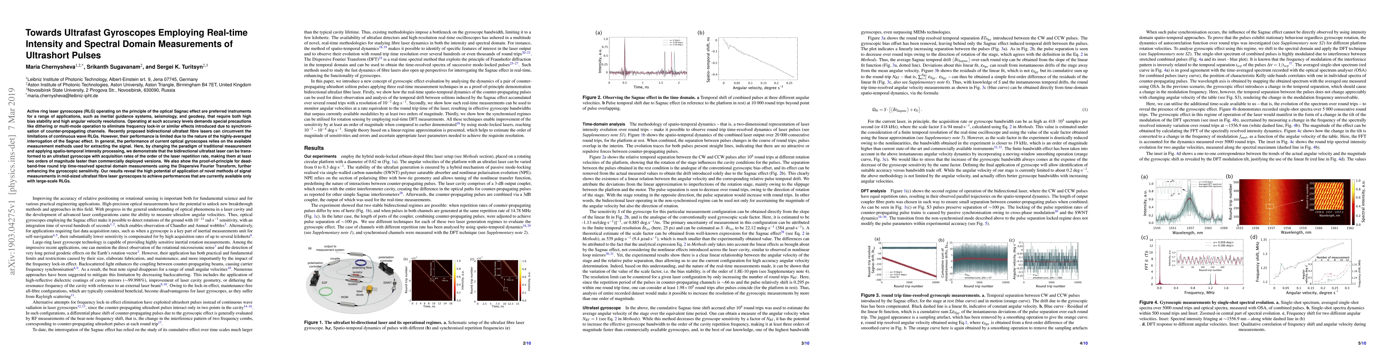 Thumbnail for Towards Ultrafast Gyroscopes Employing Real-time Intensity and Spectral
  Domain Measurements of Ultrashort Pulses