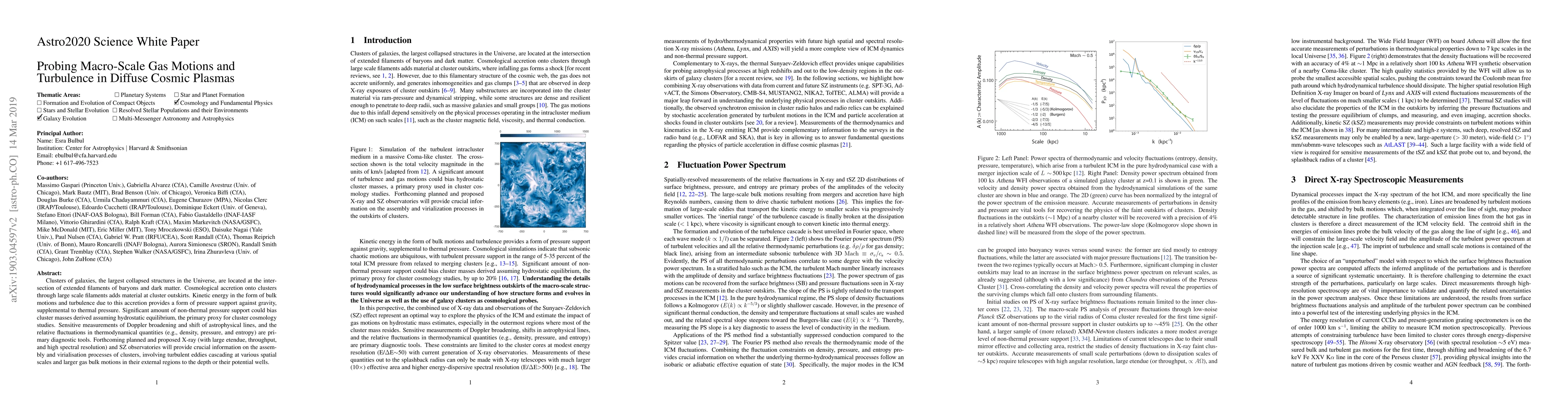 Thumbnail for Probing Macro-Scale Gas Motions and Turbulence in Diffuse Cosmic Plasmas